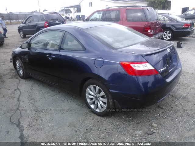 2HGFG1B98BH514413 - 2011 HONDA CIVIC EXL BLUE photo 3