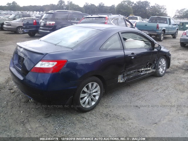 2HGFG1B98BH514413 - 2011 HONDA CIVIC EXL BLUE photo 4