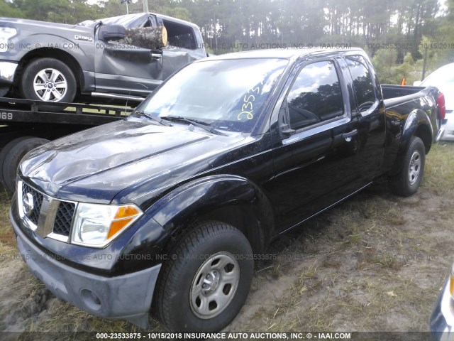 1N6BD06T25C428976 - 2005 NISSAN FRONTIER KING CAB XE BLACK photo 2