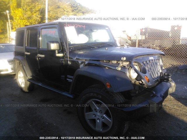 1J4BA3H12BL548677 - 2011 JEEP WRANGLER UNLIMITE SPORT BLACK photo 1