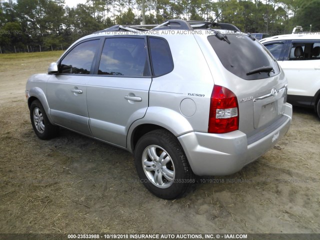 KM8JN12D98U898657 - 2008 HYUNDAI TUCSON SE/LIMITED SILVER photo 3