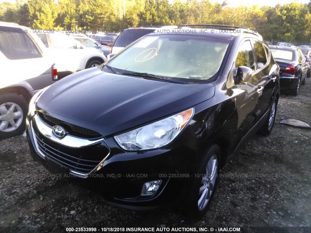 KM8JUCAC6CU465636 - 2012 HYUNDAI TUCSON GLS/LIMITED BLACK photo 2