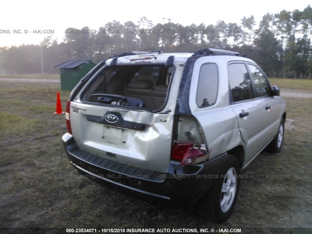 KNDJF724657098624 - 2005 KIA NEW SPORTAGE  SILVER photo 6