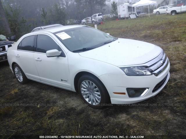 3FADP0L3XCR426615 - 2012 FORD FUSION HYBRID WHITE photo 1