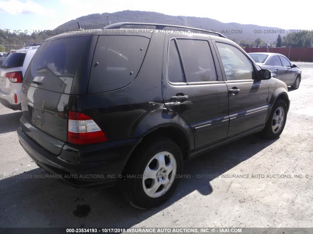 4JGAB57E93A409878 - 2003 MERCEDES-BENZ ML 350 BLACK photo 4