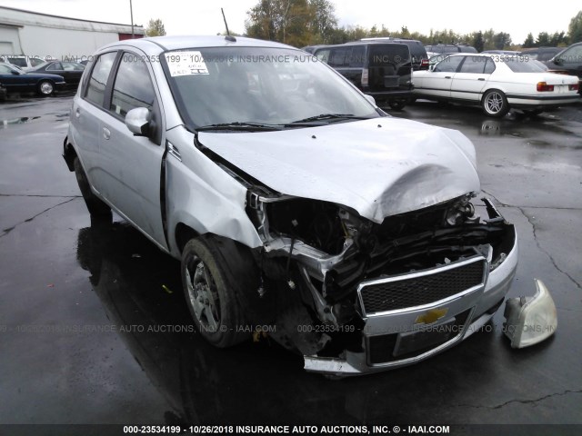 KL1TD66E99B609278 - 2009 CHEVROLET AVEO LS/LT SILVER photo 6