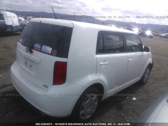 JTLKE50E391063396 - 2009 TOYOTA SCION XB Ақ фото 4