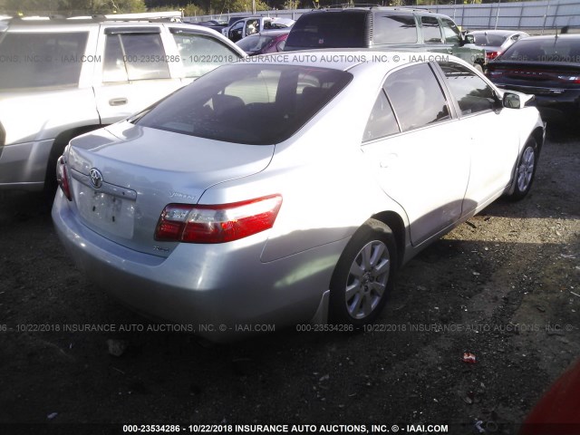 4T1BE46K17U135075 - 2007 TOYOTA CAMRY NEW GENERAT CE/LE/XLE/SE SILVER photo 4