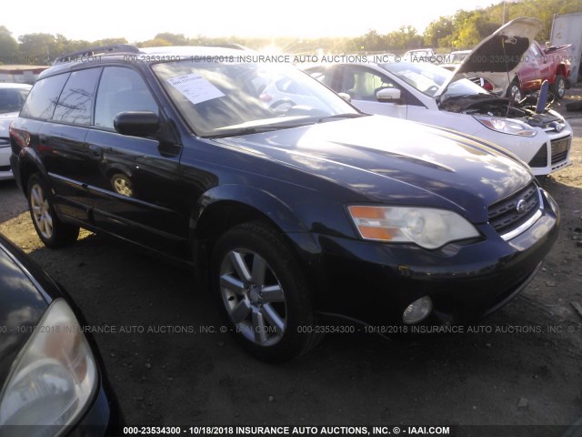 4S4BP61C067329860 - 2006 SUBARU LEGACY OUTBACK 2.5I BLACK photo 1