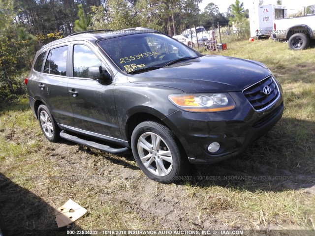 5XYZH4AG4BG062324 - 2011 HYUNDAI SANTA FE SE GRAY photo 1