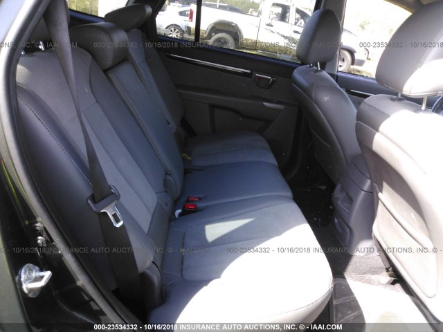 5XYZH4AG4BG062324 - 2011 HYUNDAI SANTA FE SE GRAY photo 8