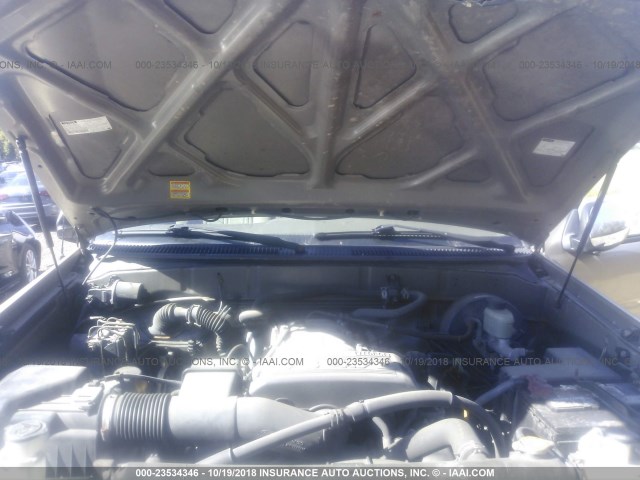 5TBBT44123S368944 - 2003 TOYOTA TUNDRA ACCESS CAB SR5 BEIGE photo 10