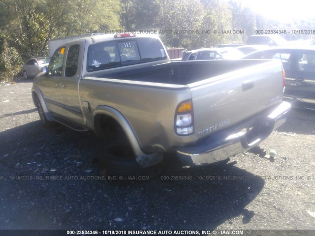 5TBBT44123S368944 - 2003 TOYOTA TUNDRA ACCESS CAB SR5 BEIGE photo 3