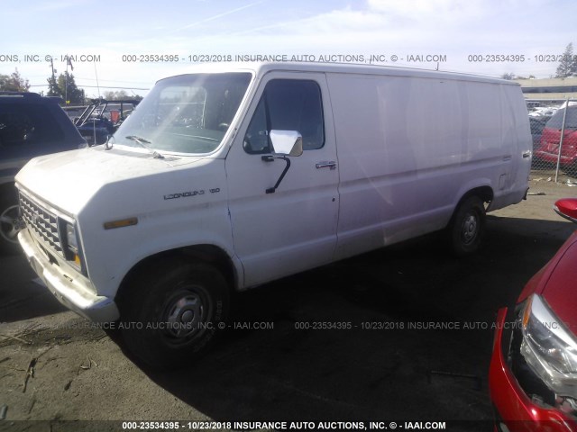 1FTES14Y3GHA56709 - 1986 FORD ECONOLINE S150 SUPER DUTY VAN WHITE photo 2