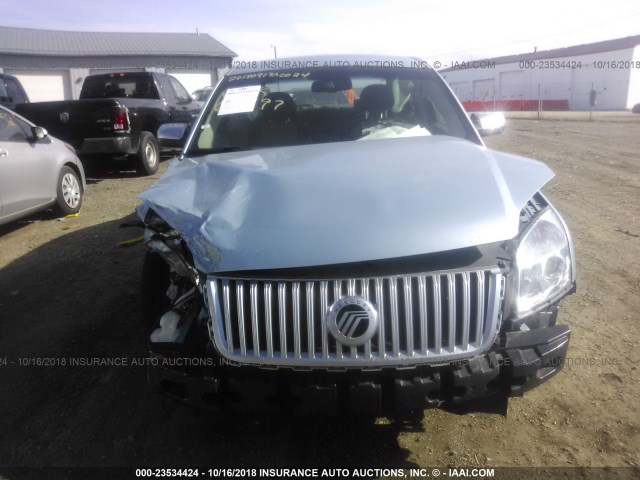 1MEHM42WX8G621697 - 2008 MERCURY SABLE PREMIER Light Blue photo 6