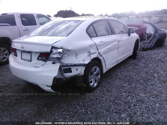 19XFB2F5XFE108239 - 2015 HONDA CIVIC LX WHITE photo 6