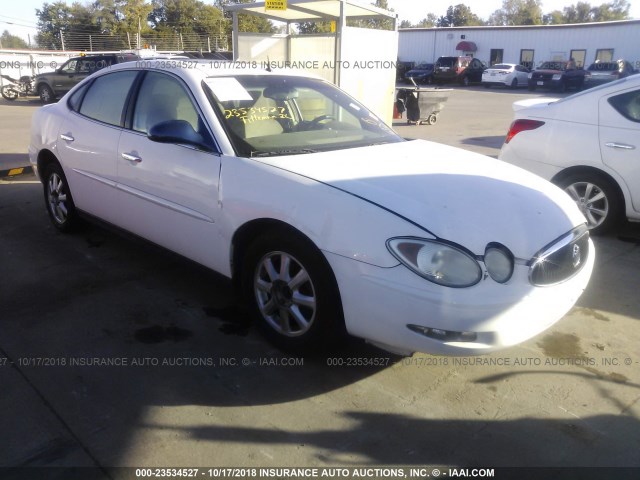 2G4WC532551295079 - 2005 BUICK LACROSSE CX WHITE photo 1