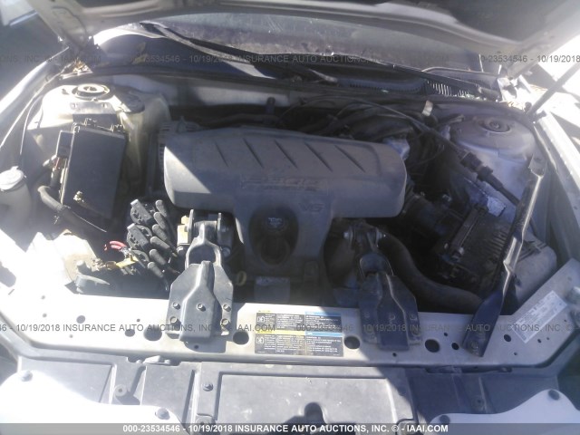 2G2WP552061262941 - 2006 PONTIAC GRAND PRIX Արծաթագույն լուսանկար 10