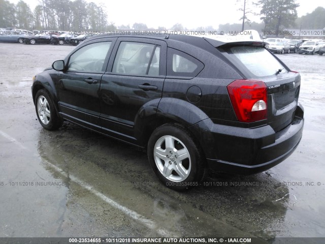 1B3HB48B07D540074 - 2007 DODGE CALIBER SXT BLACK photo 3