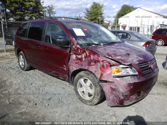 2D4RN3D17AR332234 - 2010 DODGE GRAND CARAVAN HERO RED photo 1