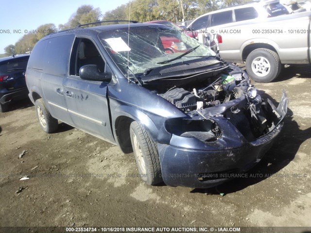 2A8GP54L17R272240 - 2007 CHRYSLER TOWN & COUNTRY TOURING BLUE photo 1