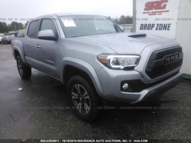 5TFCZ5AN4HX075345 - 2017 TOYOTA TACOMA DBL CAB/SR/TRDSPT/OR/PRO ნაცრისფერი ფოტო 1