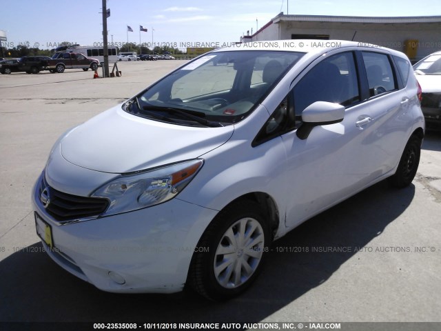 3N1CE2CP3GL362116 - 2016 NISSAN VERSA NOTE S/S PLUS/SV/SL/SR WHITE photo 2