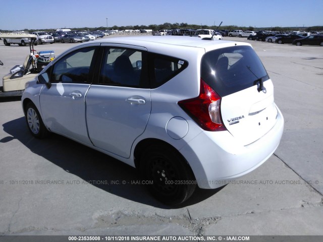3N1CE2CP3GL362116 - 2016 NISSAN VERSA NOTE S/S PLUS/SV/SL/SR WHITE photo 3