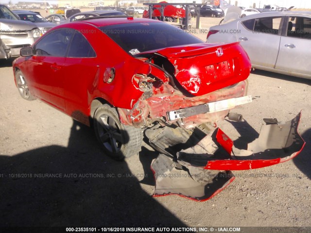 2HGFG12898H561823 - 2008 HONDA CIVIC EX 红色 照片 3