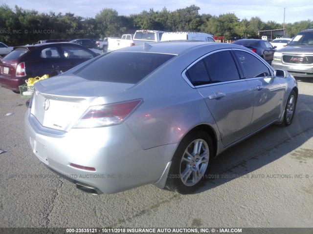 19UUA9F75CA005654 - 2012 ACURA TL SILVER photo 4