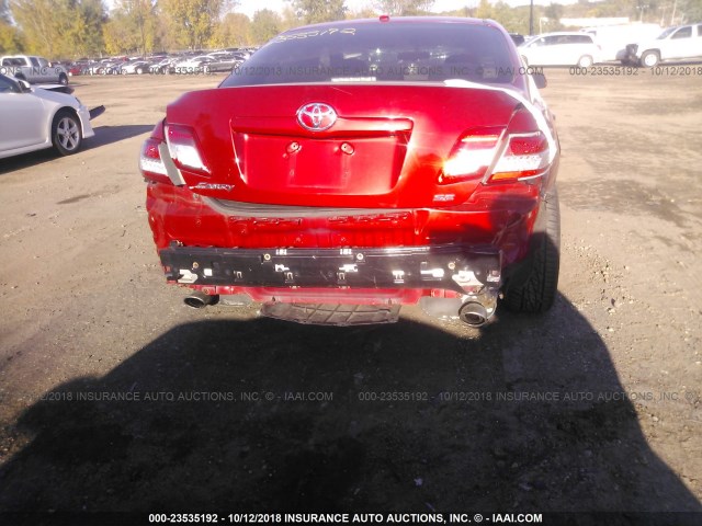 4T1BF3EK2BU610881 - 2011 TOYOTA CAMRY 红色 照片 6