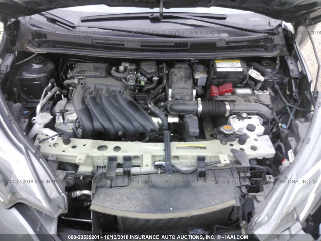3N1CE2CP9JL352343 - 2018 NISSAN VERSA NOTE S/S PLUS/SV/SL/SR GRAY photo 10