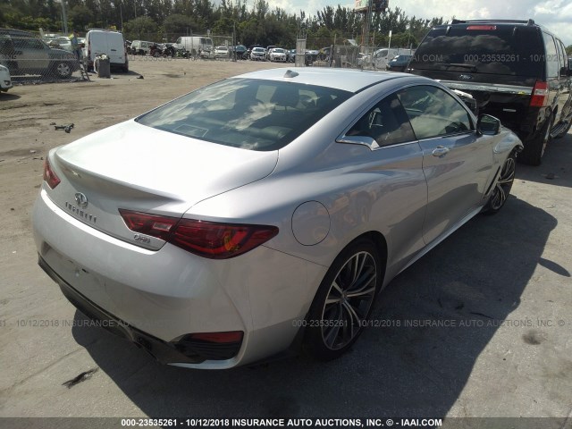 JN1EV7EK8JM342366 - 2018 INFINITI Q60 LUXE 300/SPORT 300 SILVER photo 4