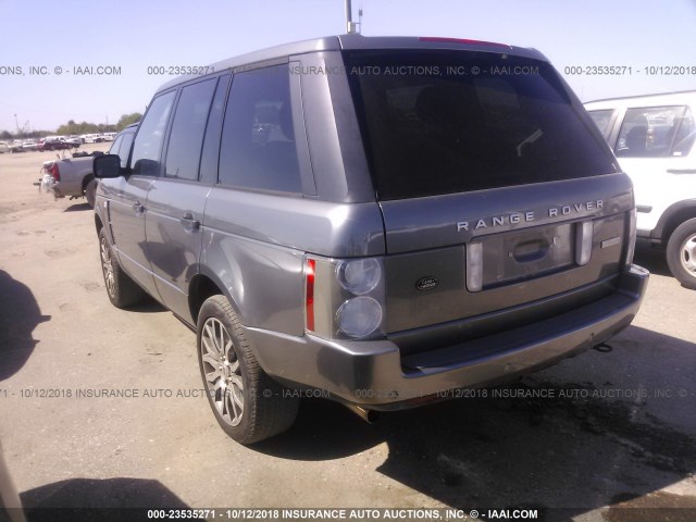 SALMP13499A302047 - 2009 LAND ROVER RANGE ROVER AUTOBIOGRAPHY GRAY photo 3