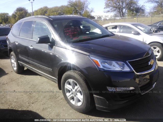 1GNKRFKD9HJ314230 - 2017 CHEVROLET TRAVERSE LS GRAY photo 1