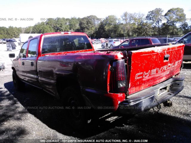 1GCHC23U22F205839 - 2002 CHEVROLET SILVERADO C2500 HEAVY DUTY RED photo 3