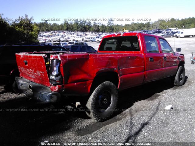 1GCHC23U22F205839 - 2002 CHEVROLET SILVERADO C2500 HEAVY DUTY RED photo 4