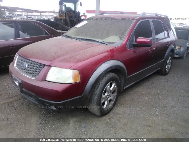 1FMZK02165GA26653 - 2005 FORD FREESTYLE SEL RED photo 2