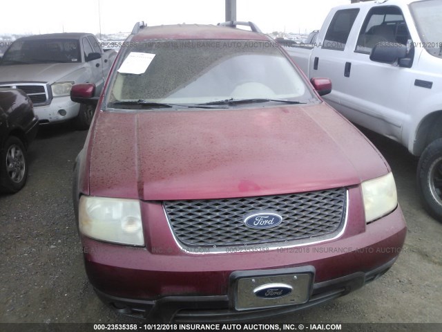 1FMZK02165GA26653 - 2005 FORD FREESTYLE SEL RED photo 6