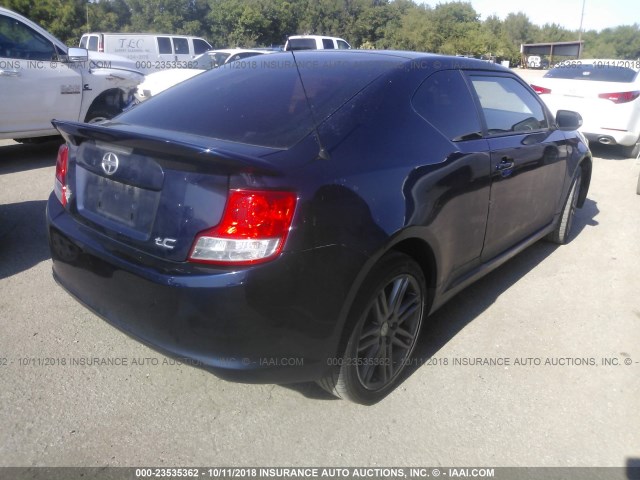 JTKJF5C78C3032442 - 2012 TOYOTA SCION TC 蓝色 照片 4