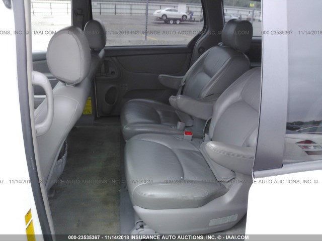 5TDZK23C28S117557 - 2008 TOYOTA SIENNA CE/LE WHITE photo 8