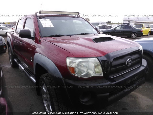 5TEJU62N56Z279765 - 2006 TOYOTA TACOMA DOUBLE CAB PRERUNNER RED photo 1