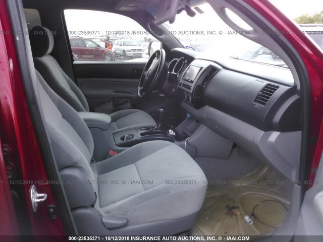 5TEJU62N56Z279765 - 2006 TOYOTA TACOMA DOUBLE CAB PRERUNNER RED photo 5