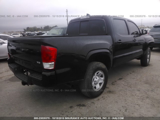 3TMCZ5AN0HM063814 - 2017 TOYOTA TACOMA DBL CAB/SR/TRDSPT/OR/PRO შავი ფოტო 4