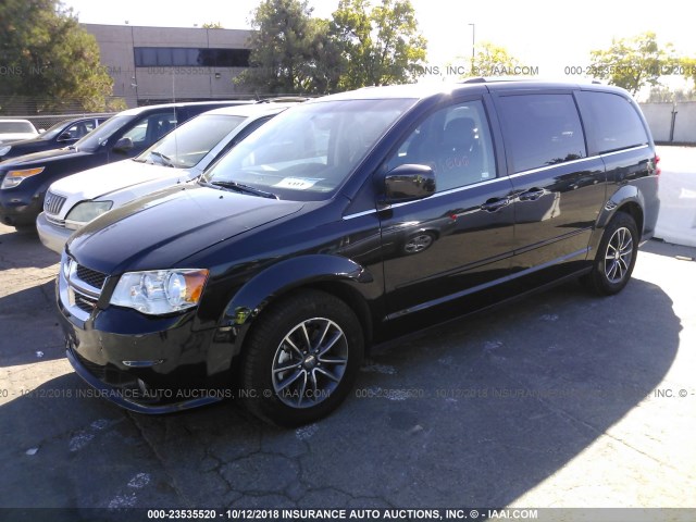 2C4RDGCG4HR863026 - 2017 DODGE GRAND CARAVAN  BLACK photo 2