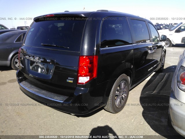 2C4RDGCG4HR863026 - 2017 DODGE GRAND CARAVAN  BLACK photo 4