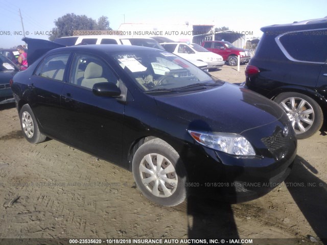 JTDBL40E299086875 - 2009 TOYOTA COROLLA LE/XLE BLACK photo 1