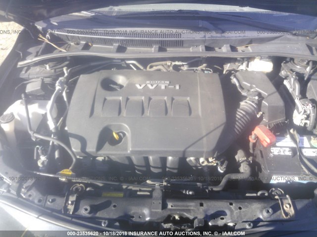 JTDBL40E299086875 - 2009 TOYOTA COROLLA LE/XLE BLACK photo 10