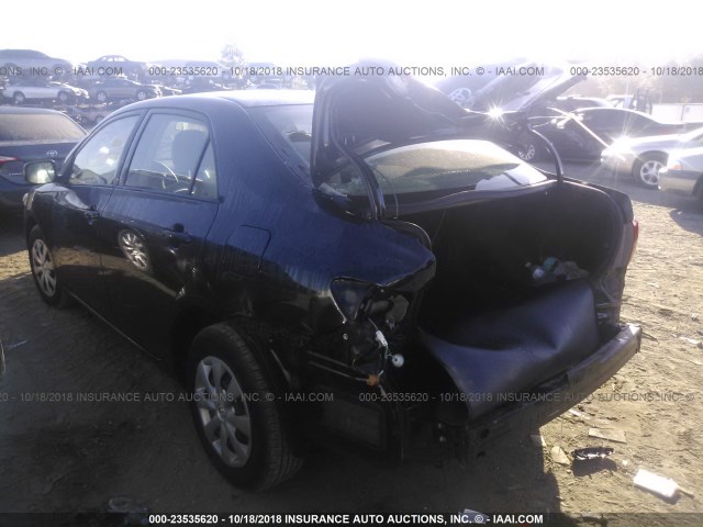 JTDBL40E299086875 - 2009 TOYOTA COROLLA LE/XLE BLACK photo 3