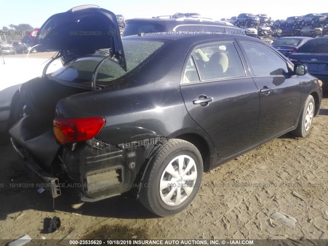 JTDBL40E299086875 - 2009 TOYOTA COROLLA LE/XLE BLACK photo 4